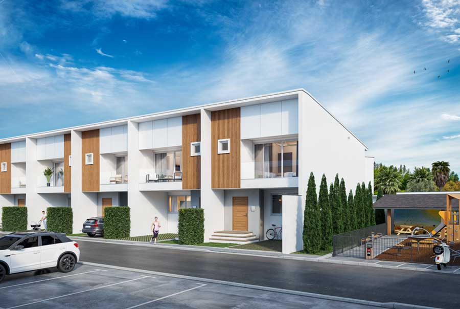 New 10-Property Collection of 3-Bed Townhouses, Gated Estate, Choeng Mon